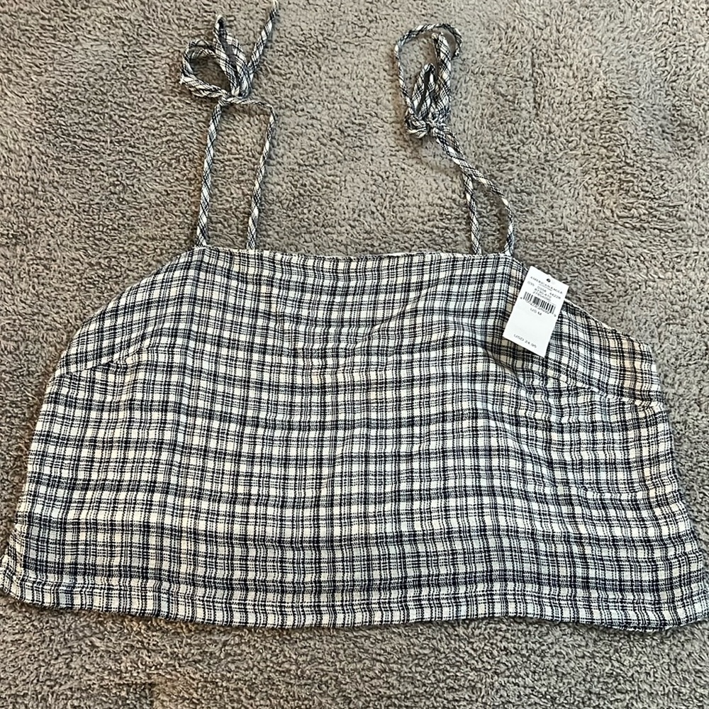 NWT AE Tie Strap Crop Top, Medium